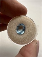 3.5 CTS BLUE GTOPAZ GEMSTONE SEE PICS NOTES