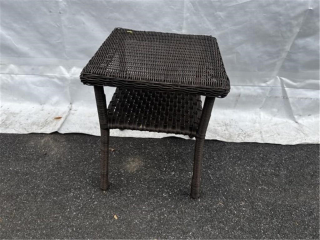 Wicker End Table