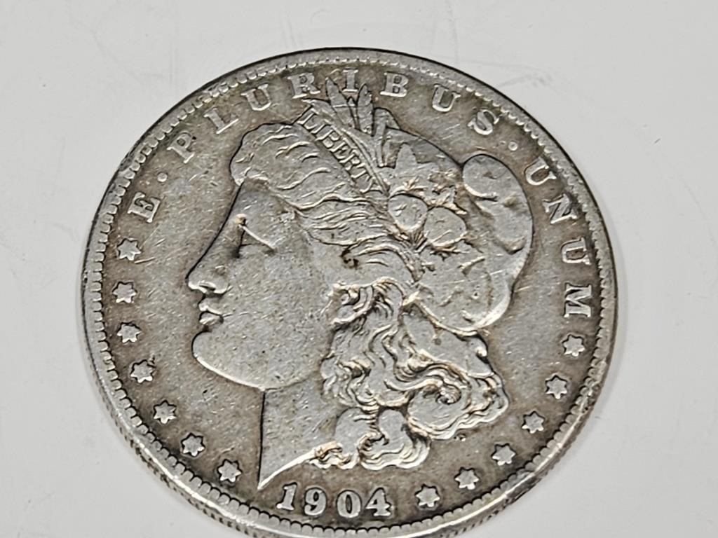 1904 S Morgan Silver Dollar Coin