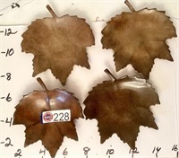 (4)  DEPT. 56 DECOR LEAVES