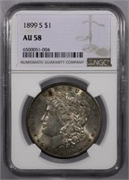 1899-S Morgan Silver Dollar NGC AU58 Toner