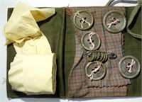 MILITARY SEW KIT with BUTTONS & RUBBER