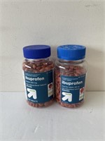 2 up and up ibuprofen bottles of 500 tablets