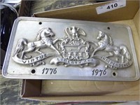 1976 decorative license plate