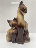 1950s Kron Ceramic Siamese Cats Tv Lamp