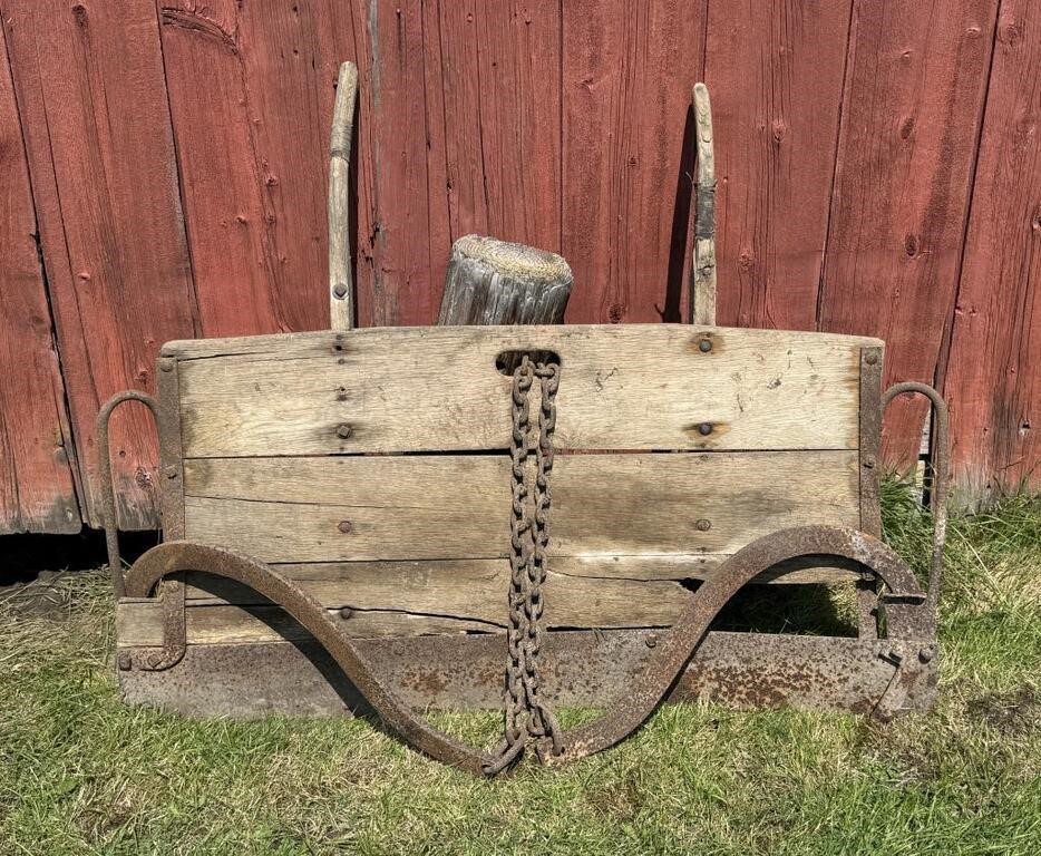 Horse Drawn Manure Scraper