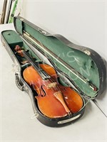 Antique violin with case & bow