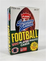 1990 FLEER FOOTBALL FULL UNUSED WAX BOX