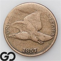 1857 Flying Eagle Cent, Good Bid: 20