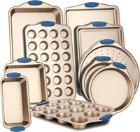 Nutrichef 5-Piece Nonstick Bakeware Set - PFOA,
