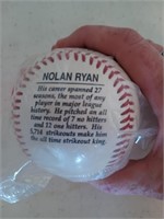 Limited edition Nolan Ryan autographed baseball