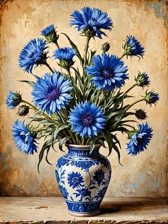 Cornflower Blue 2 LTD EDT Canvas Van Gogh Limited