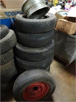 Lot of Misc. Car Tires & Rims