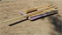 Assorted Lumber, 2" x 4"-2" x 6" & (3) Sheets of
