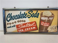 1960's Sealtest Soda Fountain Sign