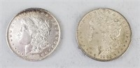 1883-O & 1902 90% Silver Morgan Dollars.