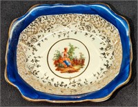 Vintage 22 Carat Gold Plate Porcelain Soap Dish