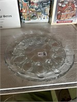 Glass Egg Tray Platter