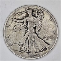 1929 s Walking Liberty Half Dollar - $30 CPG