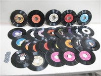 Miscellaneous 45 Records No Sleeves