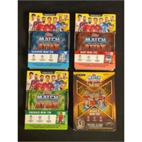 (4) 2021 Topps Soccer Sealed Tins