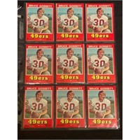 (12) 1975 Wonderbread Bruce Gossett Cards