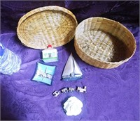 basket with small items