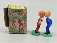 1950s Miniature Magnetic Kissing Dolls With Box