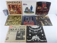 8 vinyles dont America Jethro Tull