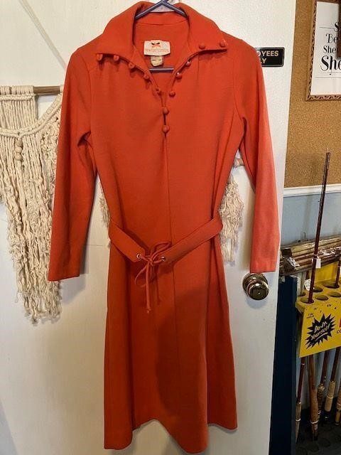 Vintage 60's Orange Dress