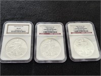 2005, 2006, 2006 MS 69 and GEM UNC NGC A.S.E