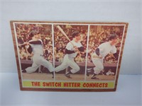 1962 TOPPS THE SWITCH HITTER CONNECTS #318. MANTLE