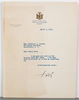 Franklin Roosevelt. TLS to his Uncle. 1932.
