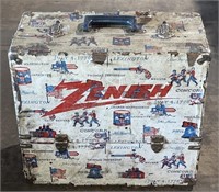 (ST) Zenith Repair Box with Parts  17x15.5x8