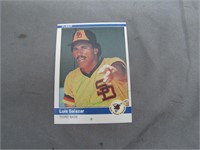 1984 Fleer Corp Signed Luis Salazar Baseball Card