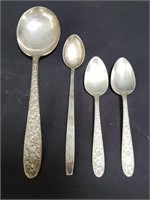 Group of 4 sterling spoons