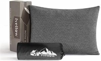 Ivellow Memory Foam Pillow L-16x23 Inch Grey