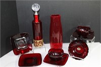 Ruby Red Vintage Glassware