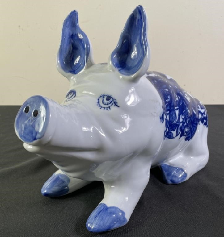 Victoria Ware Ironstone Bouquet Pig Figurine