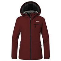 Wantdo Women's Hooded Ski Jacket Fleece