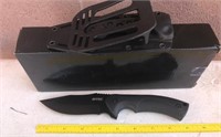 63 - S-TEC KNIFE W/BELT SHEATH (108)