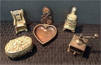 Miniture Metal Items-5-pc Set