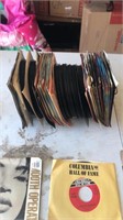 45 rpm records and racks