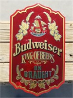 "Budweiser" Metal Bar Sign