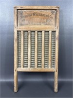 National Washboard Co. Wood & Metal Washboard