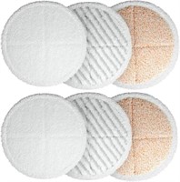 6 Pack, Mop Cleaning Pad Kit, Replacement Pads
