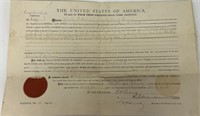 SIGNED BY PRESIDENT ULYSSES GRANT DEED