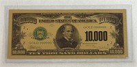 1928 $10,000 24K GOLD BANKNOTE