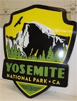 ANTIQUE PORCELAIN 36" YOSEMITE PARK SIGN