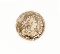 Coin 1807 Draped Bust Quarter-VG Damaged